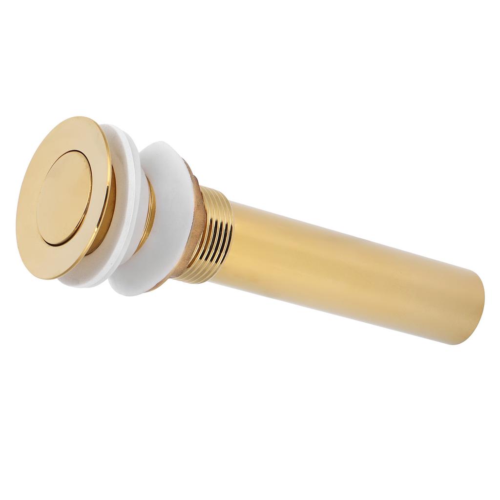 Wash Basin Sink Drain Anti Clogging Bathroom Drainer Stopper Accessories Non Overflow Gold(Flap