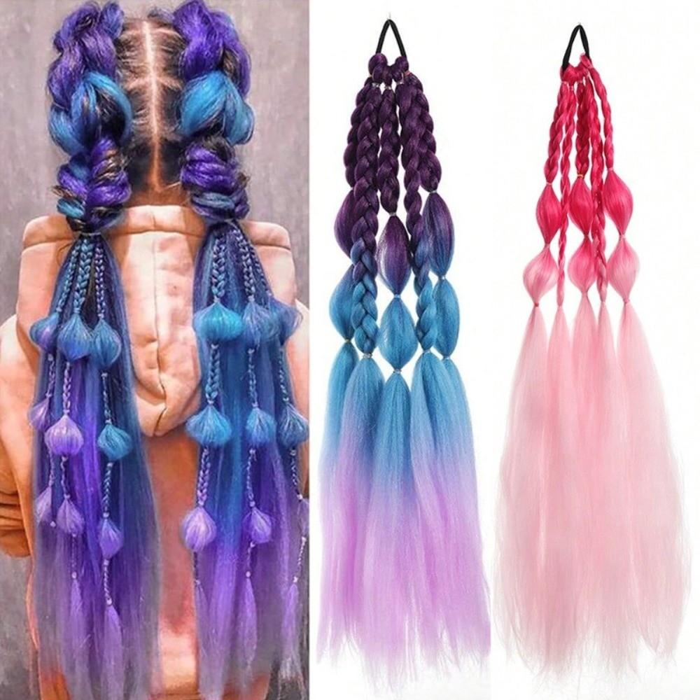Lantern Braid Twist Braid Bulk Colorful Braided Ponytails Long Bubble Jumbo Braid for Women