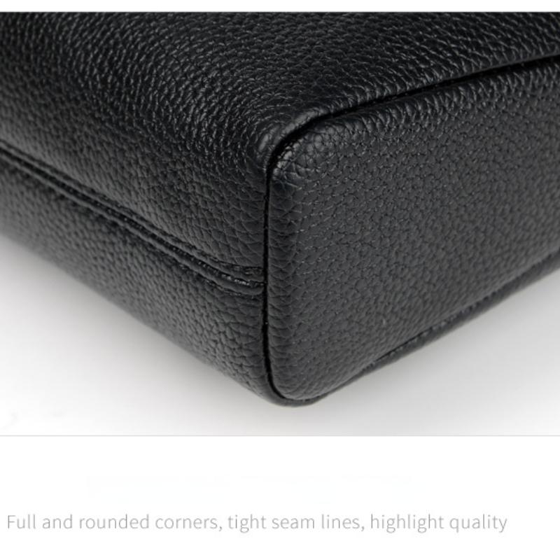 Men's Bag Handbag Soft Leather Large-capacity Casual Business Shoulder Bag Messenger Business Briefcase Men