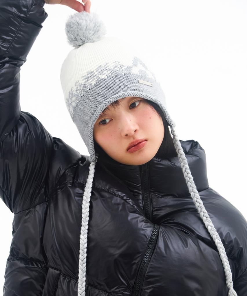 AMES-WORLDWIDE Earflap Beanie Ivory