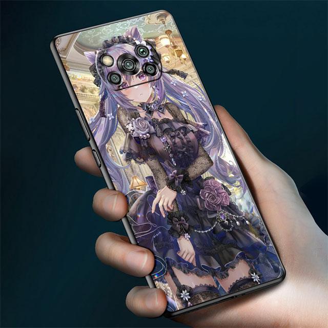 Case For Xiaomi Mi Poco X3 NFC X4 Pro F3 M3 C40 F4 GT M5 M4 F1 11 Lite 11T 10T 9T Silicone Phone Cover Genshin Impact Girl Funda