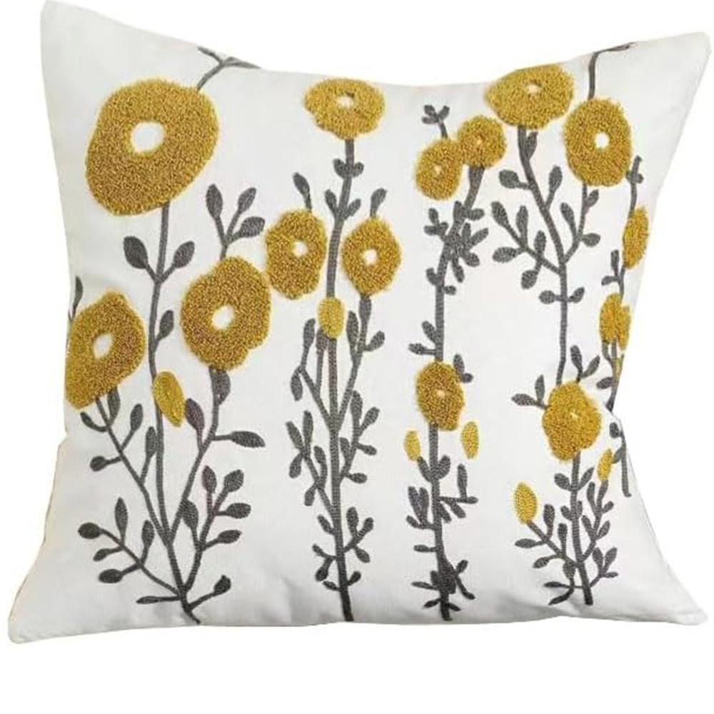 2D Floral Printed Pillowcase, Modern Fashion Home Bedroom Decoration, Living Room Sofa Cushion Cover, Flat Printing