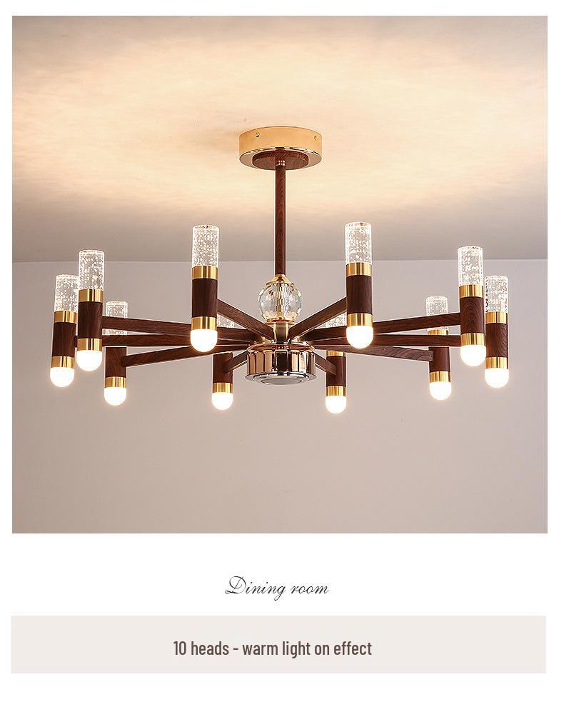 French Retro Branch Chandelier: Chinese Style Living Room & Hall Main Light for High-End, Horizontal Zhongshan Home Decor.