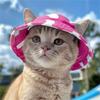 Breathable Headgear Sun Hat For Small Pet Dogs Cats Wide Brimmed Summer Outdoor Accessories