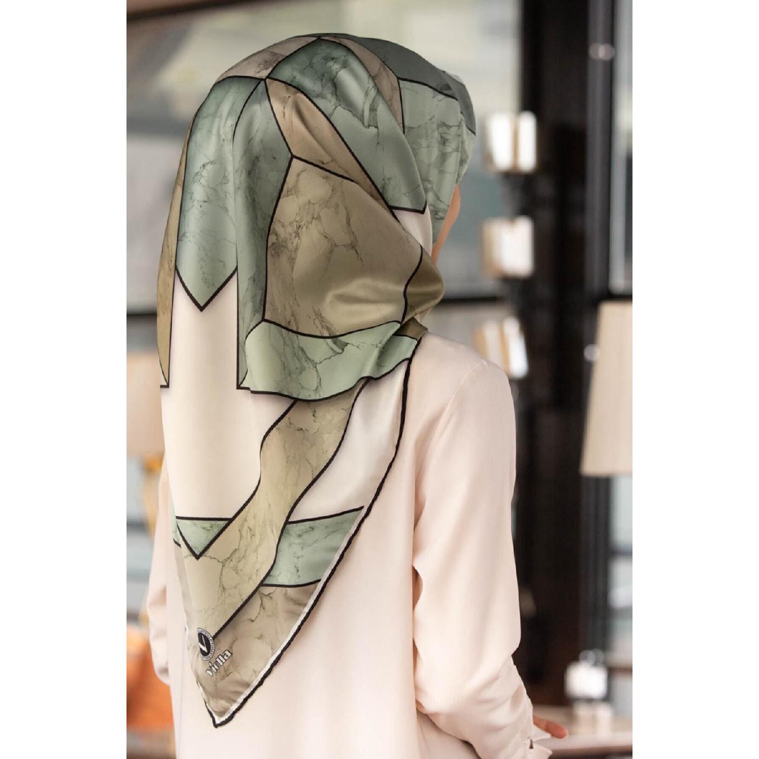 

Twill Scarf (note Contain Silk) 90x90 синій