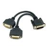CY Male To Dual DVI Female Splitter Extension Cable for Graphics Cards Monitors DMS-59 24+5 &