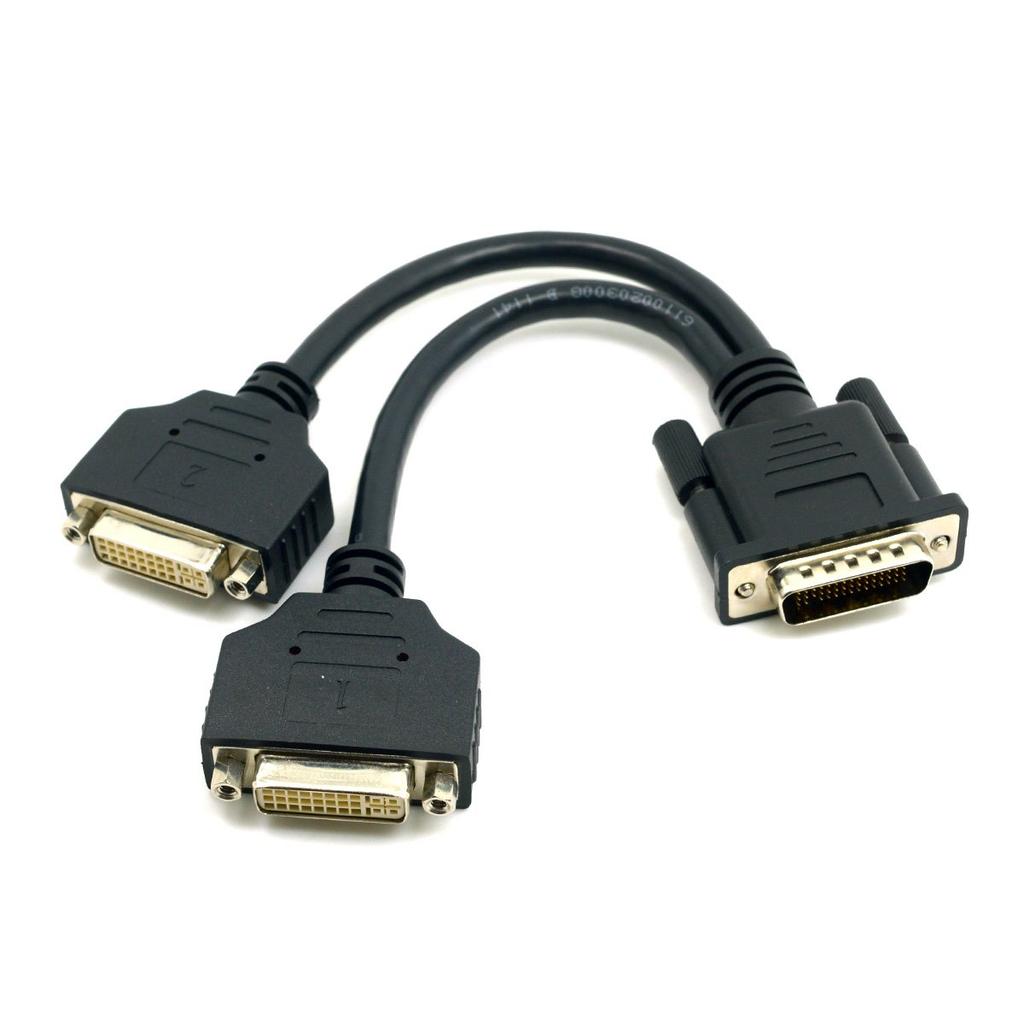 CY Male To Dual DVI Female Splitter Extension Cable for Graphics Cards Monitors DMS-59 24+5 &
