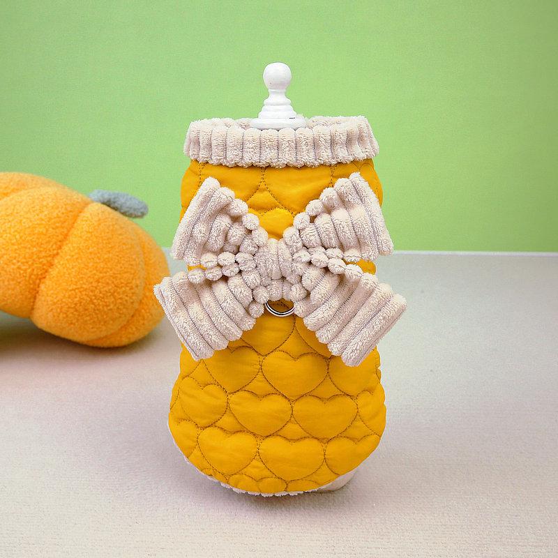 

Пальто для собак Cute Heart Princess на осень и зиму - хлопковая одежда для домашних животных для щенков Тедди и померанского шпица S (4-6 lbs)