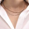 ozel Silver 925 Labradorite Fresh Water Pearl Layered Necklace PS113N