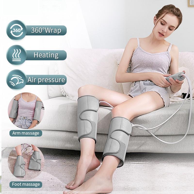 Foot Calf Thigh Knee Circulation Heating Massage Instrument Multifunctional Leg Massager Air Compression Calf Massager