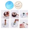 MY# Christmas Art Seal Head Ornamental DIY Craft Supplies for Packaging Scrapboo