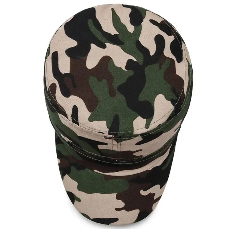 Classic Summer Flat Cap - Men's Breathable Outdoor Sport Hat Vintage Soldier Style Adjustable Sun Hat