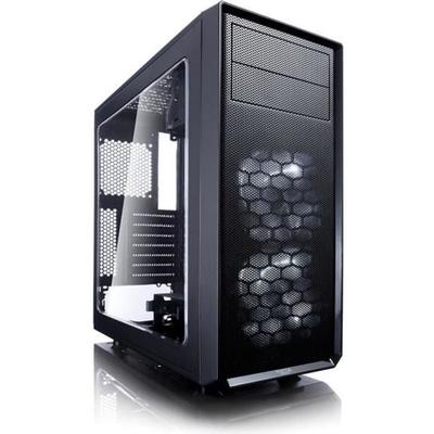 Fractal design BOITIER PC Focus G - Moyen Tour - Noir - Verre trempé - Format ATX (FD-CA-FOCUS-BK-W)