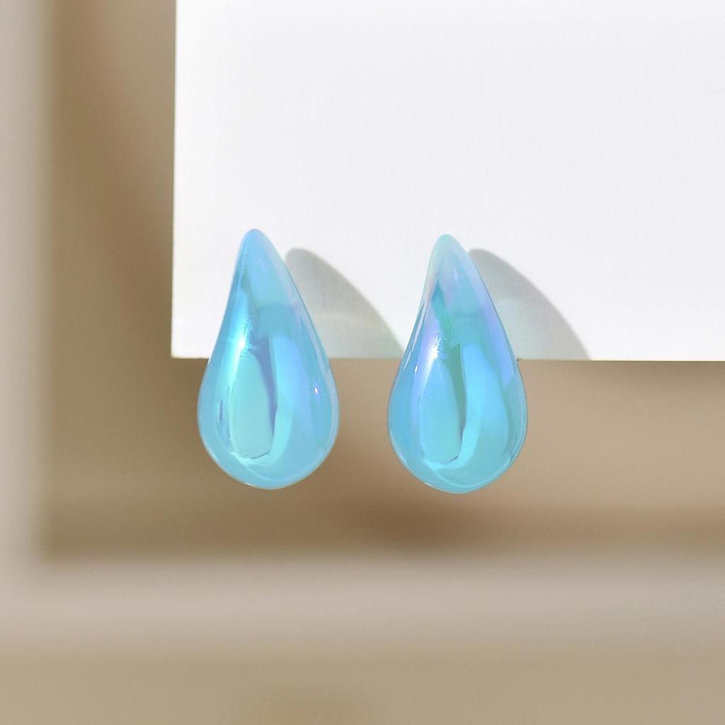 Plump Water Drop Acrylic Dangle Earrings - Simple & Fashionable Jewelry for Women