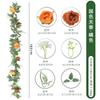 Artificial Rose Vine Garland Indoor Decor Hanging Ceiling Floral Wreath