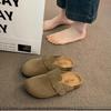 Retro Birken bag head slippers women's outer wear 2025 spring and summer new thick bottom one pedal Boken casual lazy half drag