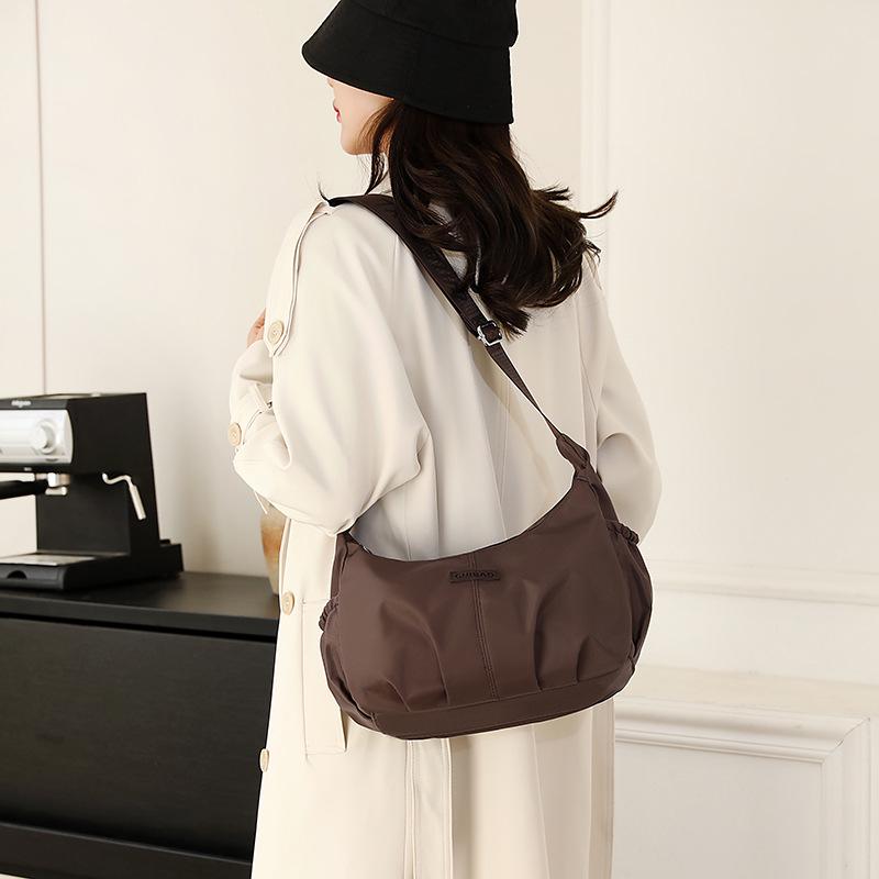 Trendy Women's Nylon Cloud Dumpling Crossbody Shoulder Bag - Large Capacity Casual Design
