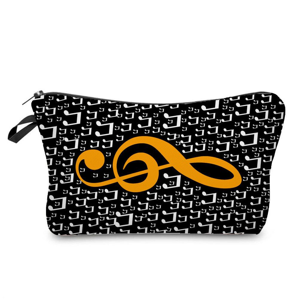 

Жіноча косметичка з музичним принтом Органайзер для туалетних приналежностей Дорожня сумка для зберігання 6390