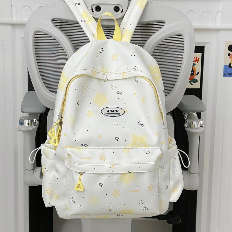 Cartoon-Sternen-Mädchenrucksack mit großem Fassungsvermögen für Schule und Reisen