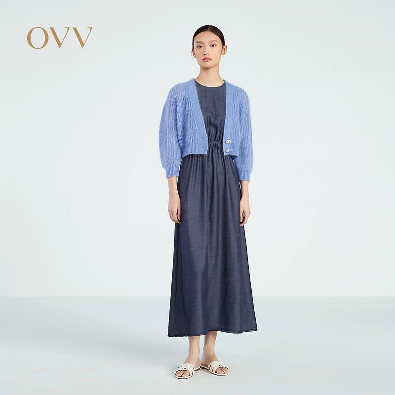 OVV Women s Mohair Wool Blend Bubble Knit Cardigan L