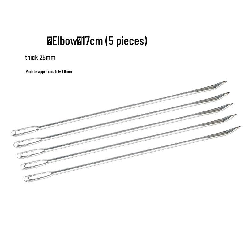 Large Burlap Knitting Bag with Thickened Needle and Snakeskin Pattern