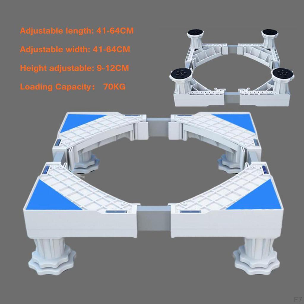 4 Ayaklı Hareketli Ayarlanabilir Buzdolabı Tabanı Çamaşır Makinesi Pedalı