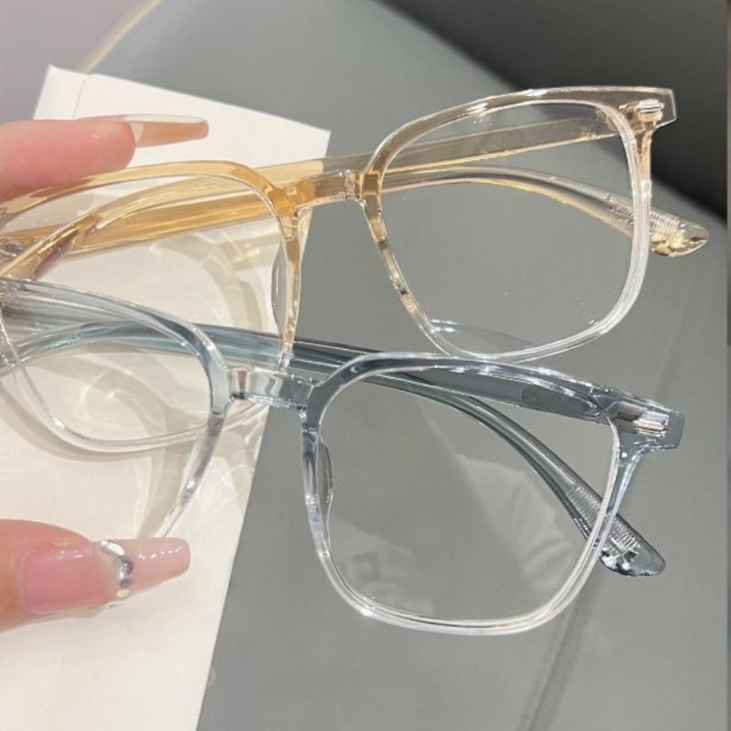 2 Pair of Anti Blue Light Blocking Glasses Clear Anti Radiation Glasses Replaceable Lens for Women/Men