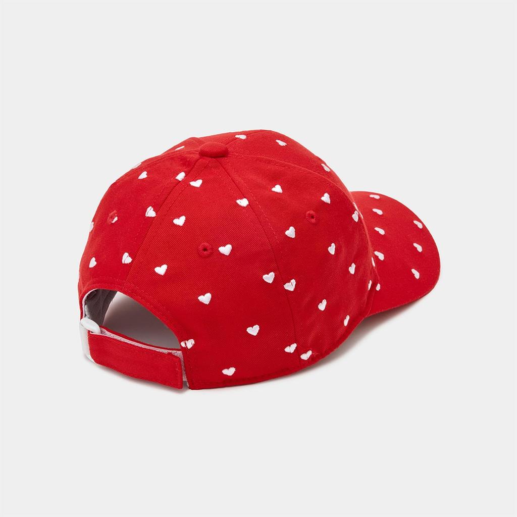 [Callaway] Women's Cap (Heart Pattern, Size Adjustable)  Golf Hat  C24191202 1100Red