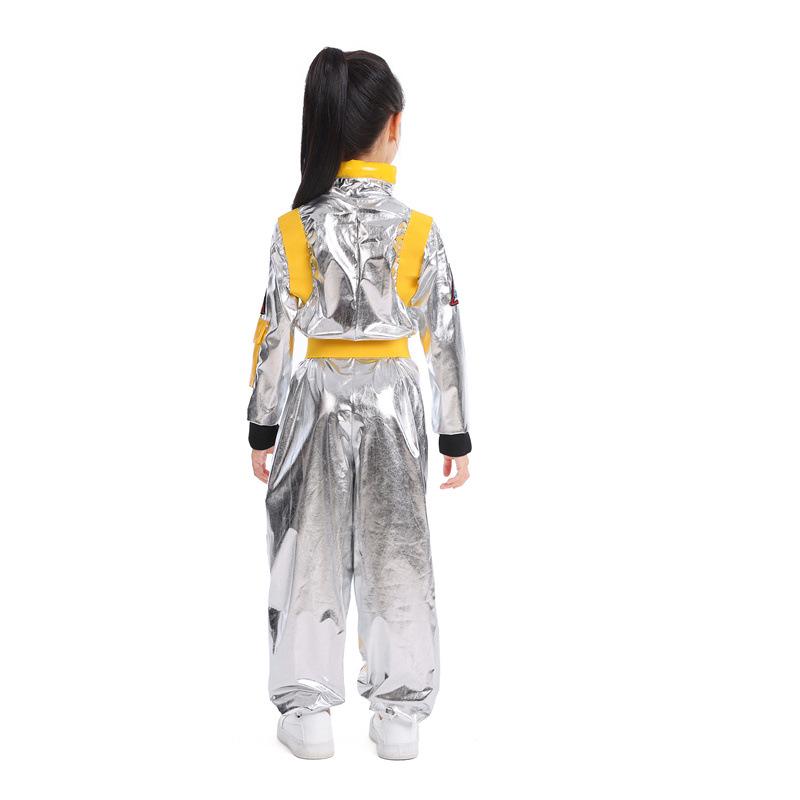 Kids' Silver Astronaut Jumpsuit - Space Suit Costume for Stage, Play, or "The Wandering Earth" COS Performance