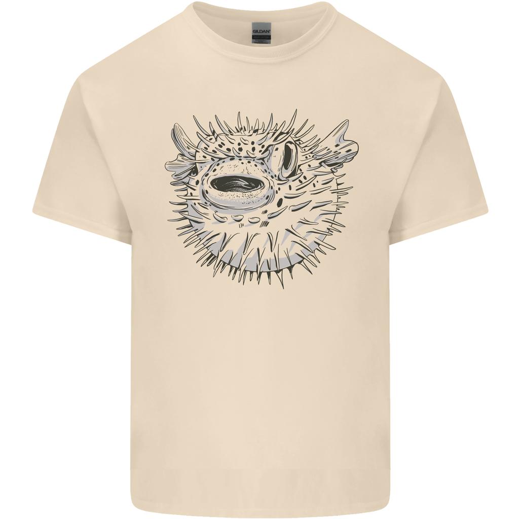 A Pufferfish Puffer Illustration Unisexs Light Cotton TShirt