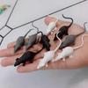 10pcs Prank Mini Mouse Models and White Spider Props Horror Parody Halloween April Fool's Day Toys Plastic Animal Images