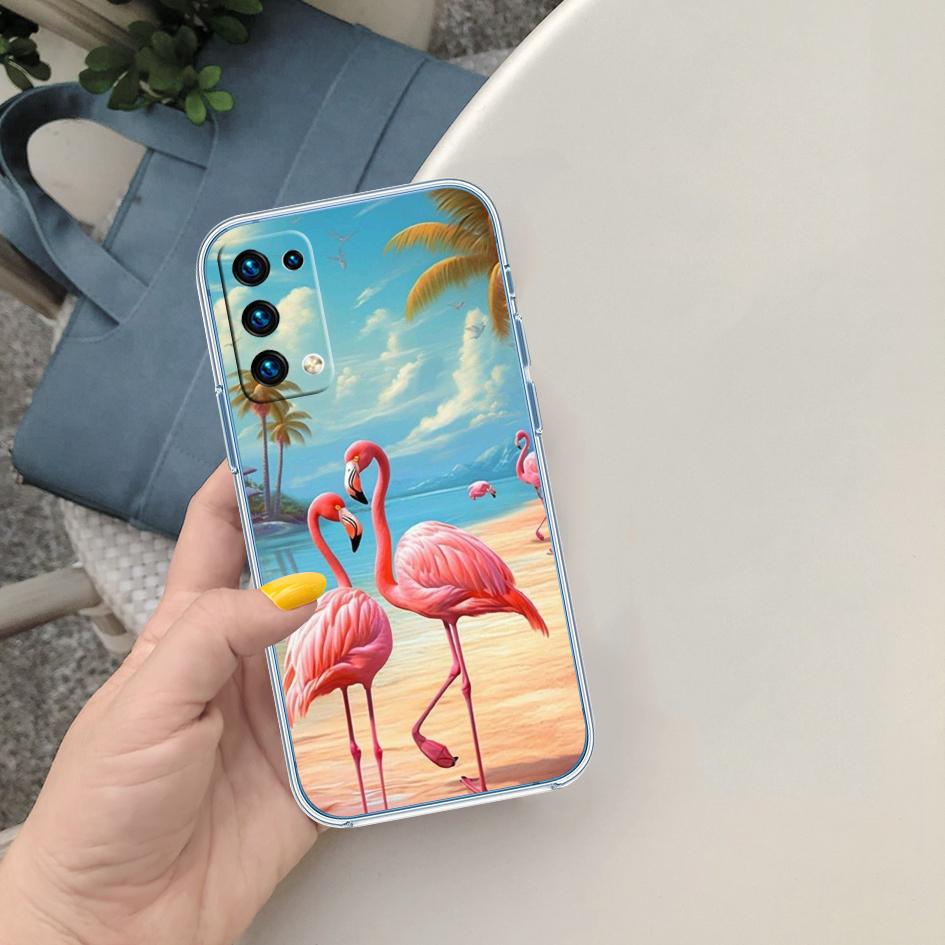 CJ54 Flamingos Pink Bird Flower Case for LG K22 K30 K40 K40S K41 K42 K50 K50S K51 K51S K52 K61 K62 K71 K92 Q60 Q61 V40 V50 V60