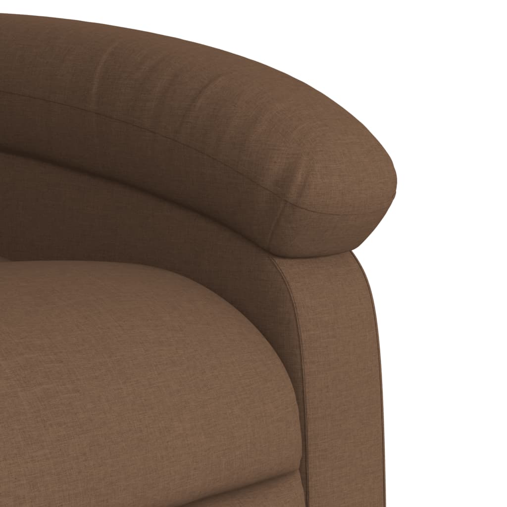 Relaxation Armchair In Brown Fabric