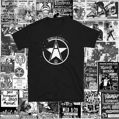 230 Gsm 100% Cotton Icons Of Filth Short Sleeve Shirtpunk Crust Dbeat Hardcore Punk Crass Conflict Subhumans