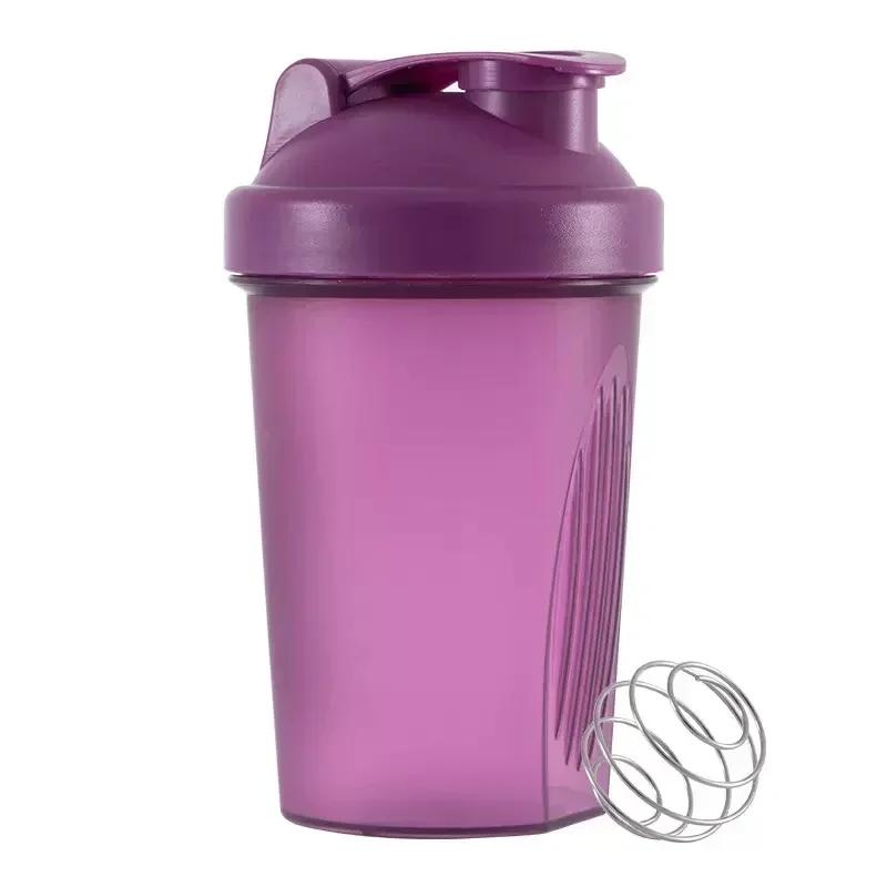 Sport Shaker Bottle 400ML Whey Protein Powder Mixing Bottle Sport Fitness Gym Shaker Outdoor Portable Plastic Drink Bottle