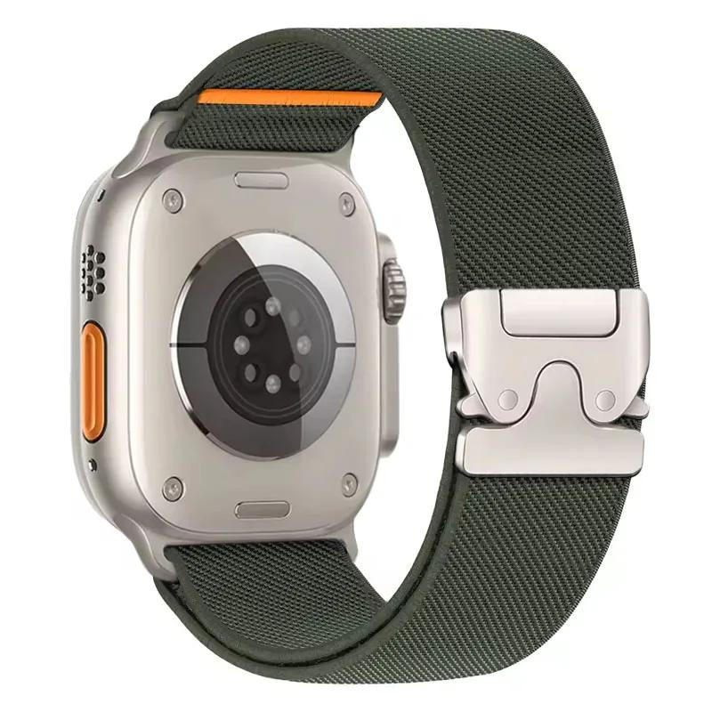Nylon Strap for Apple Watch Band Ultra 3 2 49mm 46mm 42mm 45mm 41 44mm 40mm Parachute Bracelet iWatch Series 11 10 9 8 7 6 5 SE3