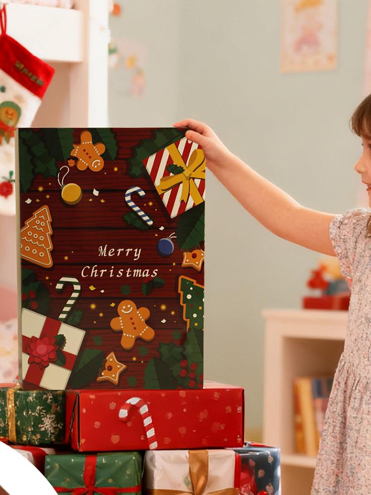 Leere DIY-Geschenkboxen Weihnachts-Countdown-Kalenderboxen 24 Tage Füllbar Wiederverwendbar Kinder Weihnachts-Countdown Adventskalender