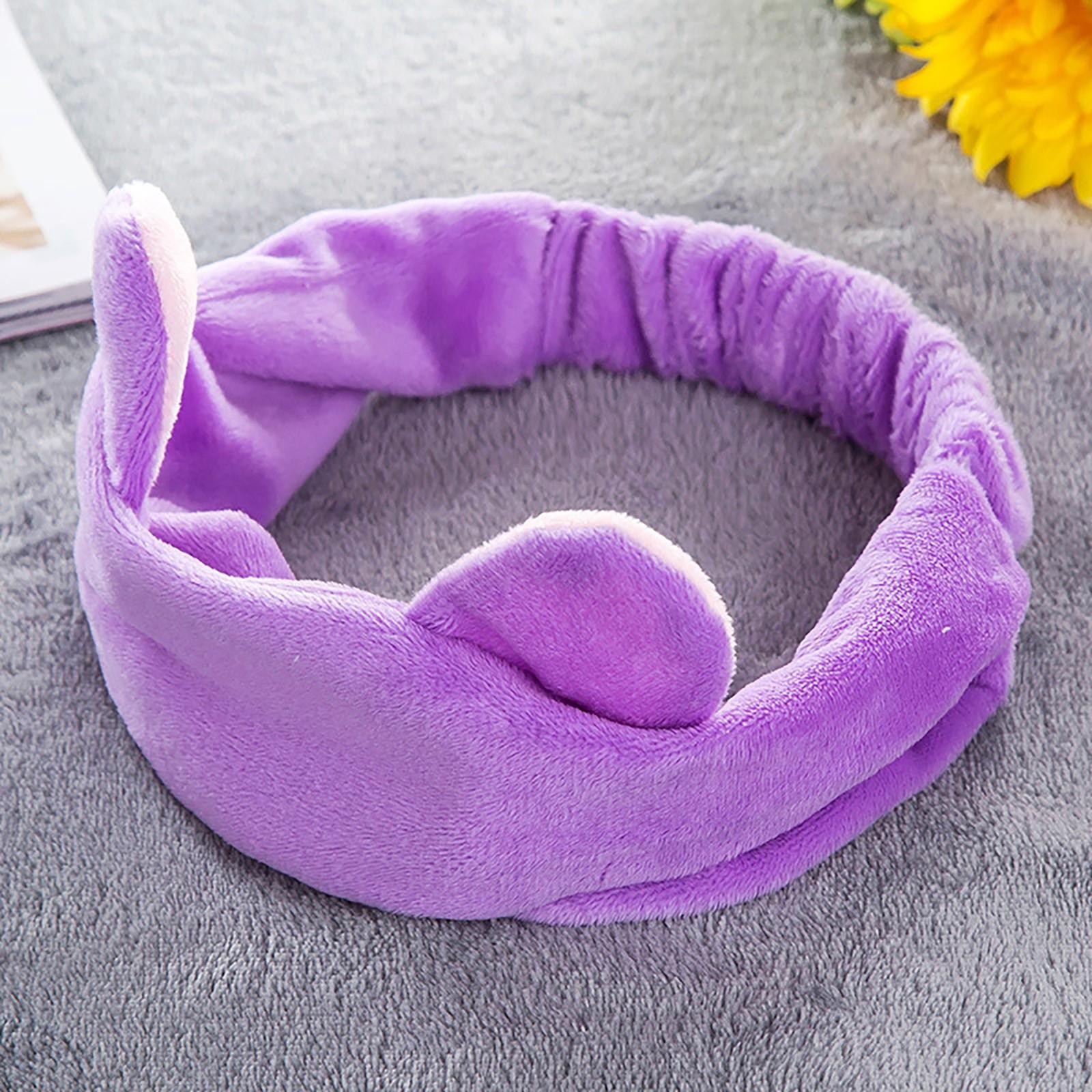 

Модная повязка для волос с кошачьими ушками, женская однотонная повязка на голову для волос, милая повязка на голову для девочек One Size