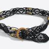 Wax Rope Weave Belt Retro Ethnic Style Waistband Fashion Waist Rope  Waist Accessories