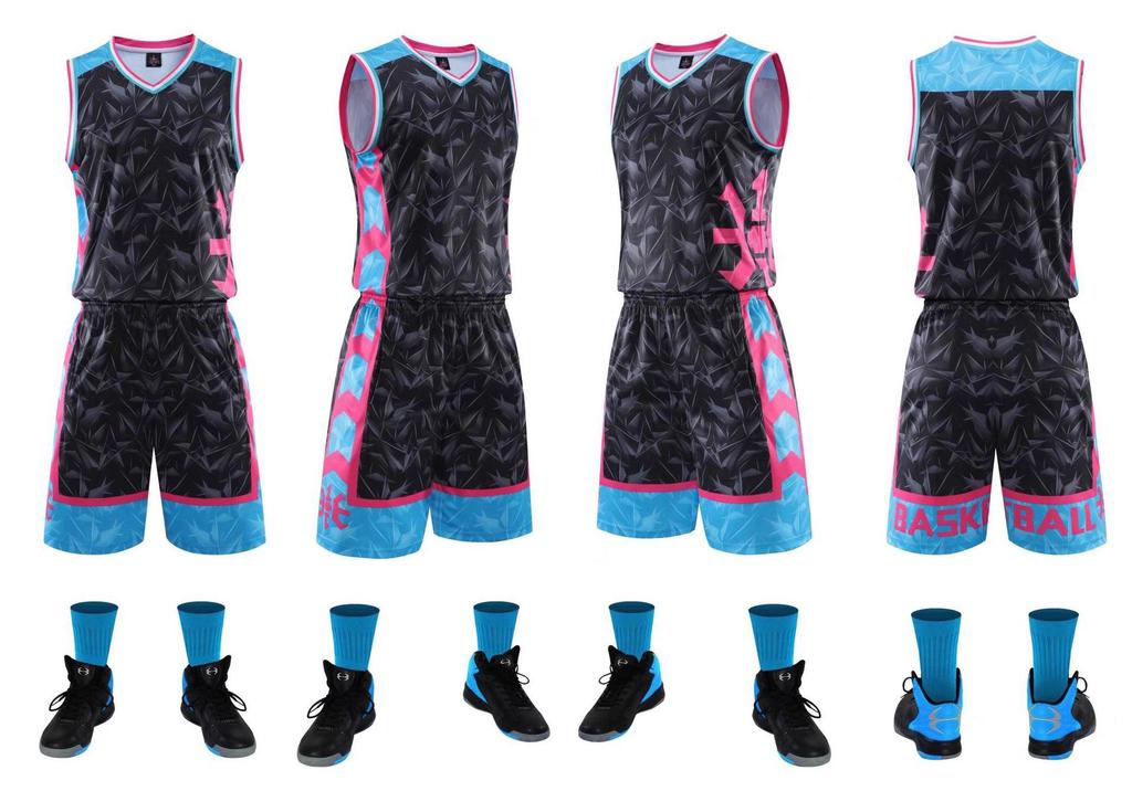 Conjunto de Uniforme de Baloncesto Transpirable para Hombres, Mujeres y Niños - Ideal para Entrenamiento y Competición con Opciones de Impresión Personalizada