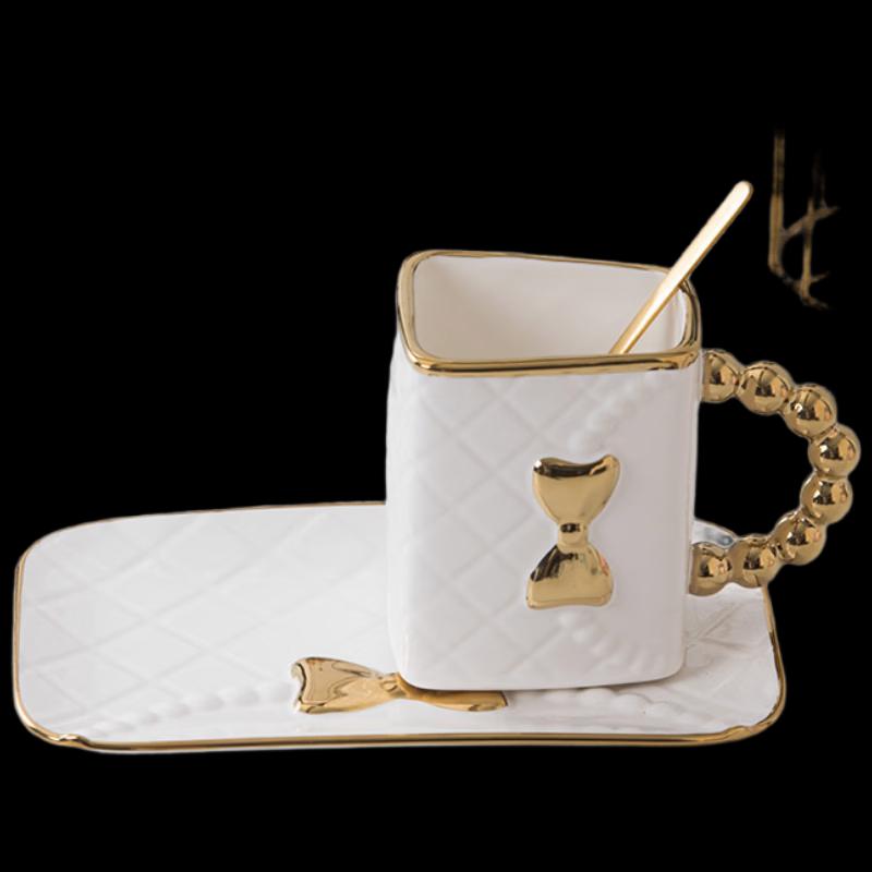 

Shangqi Bowknot Ceramic Afternoon Tea Coffee Cup Set
