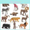 Pvc Chameleon Elephant Lion Figurines Set With Static Design For Classroom Teaching And Home Decor