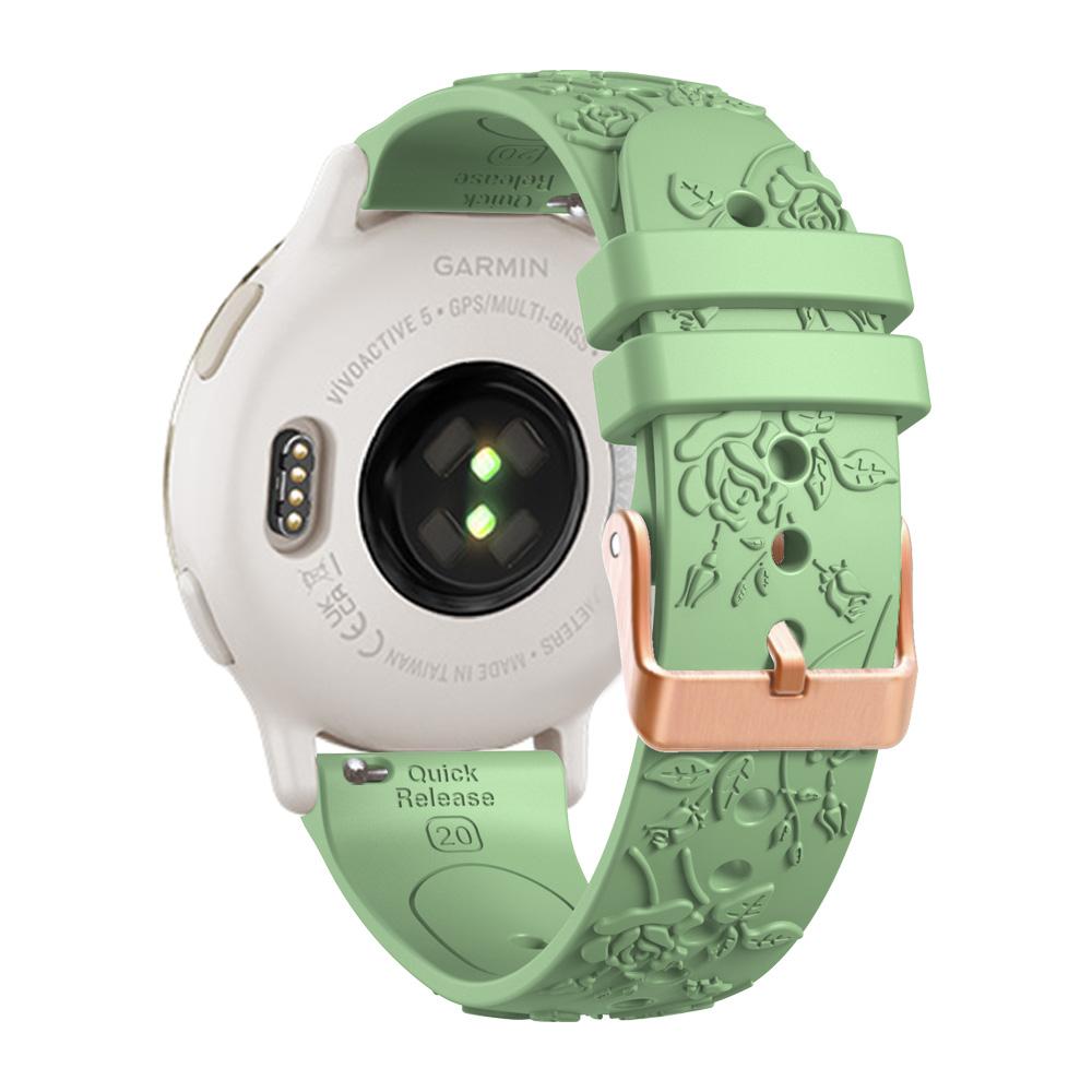 20 mm Damarmband i Silikon för Garmin Forerunner 170 170M 70 165 155 570 245 645 Venu 2Plus Venu SQ2 Vivoactive 6 5 3 Armband