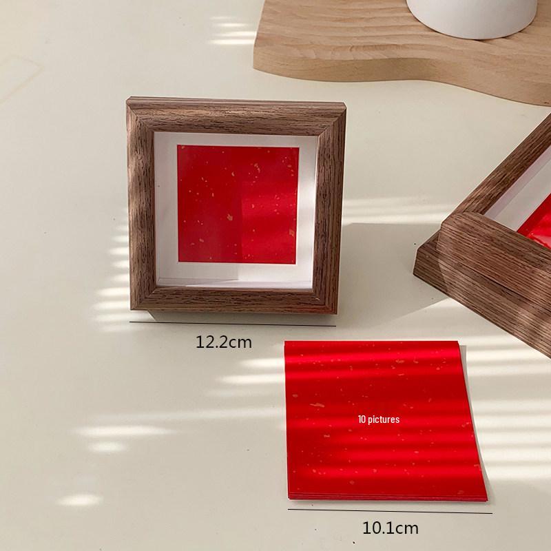 Xiao Man New Chinese Style Calligraphy Photo Frame: Elegant Table Display, Housewarming Decor, or New Year Gift