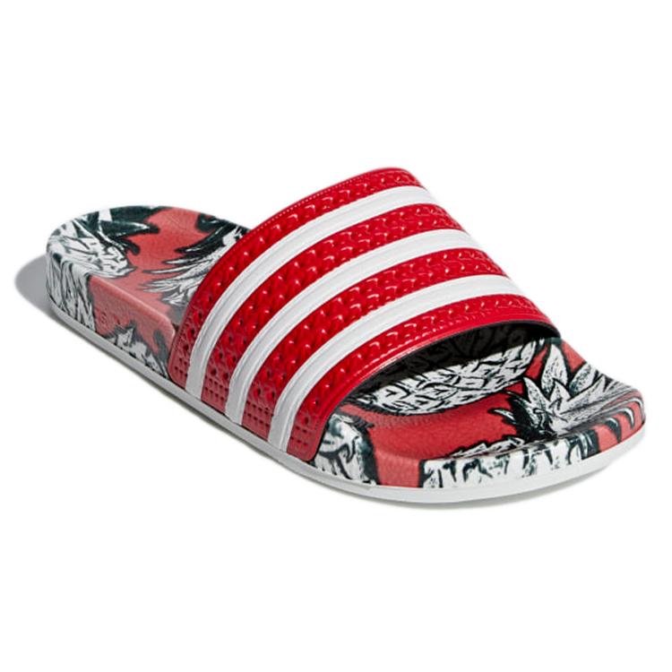 Adidas Adilette Slides 'Scarlet' Women's D96683