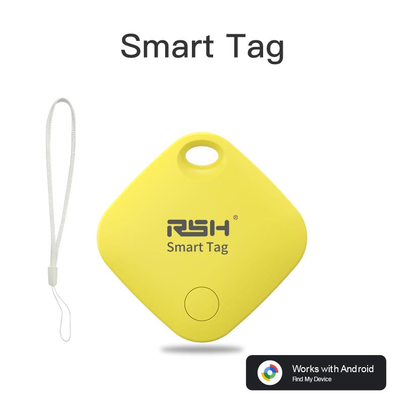 RSH Smart GPS Tracker for Android Device Bluetooth Tag Work With Google Find My Bag Luggage Key Finder for Xiaomi Pixel Motorola