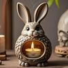 Animal Incense Burner Resin Butterfly Rabbit Incense Holder Handmade Fox Owl Incense Cone Burner Desktop Ornament for Yoga Room