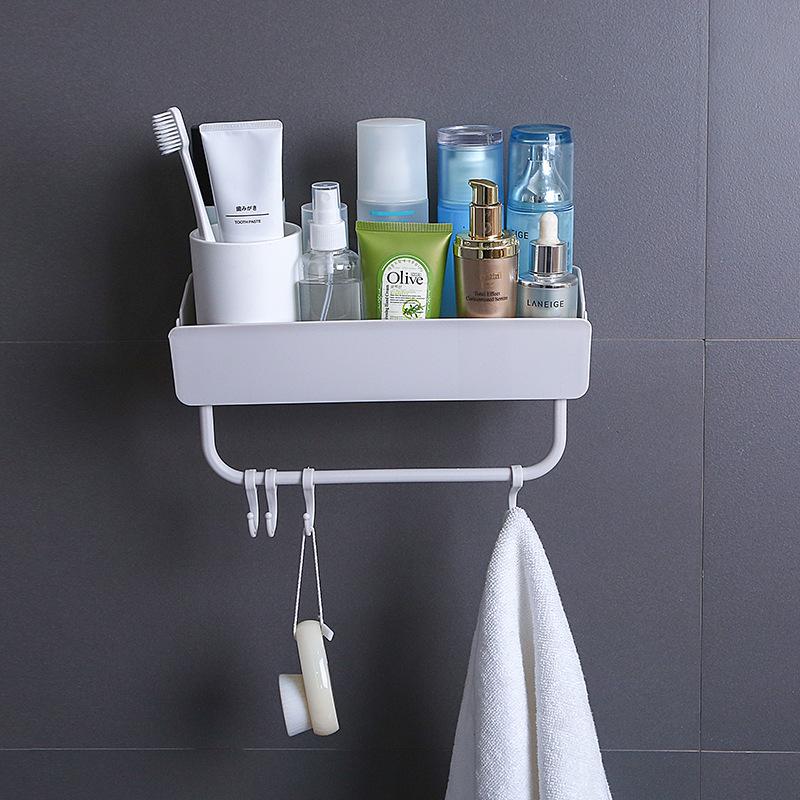 

Wall-Mounted Rotating Suction Cup Bathroom Storage Shelf Strong Suction Cup Shelf