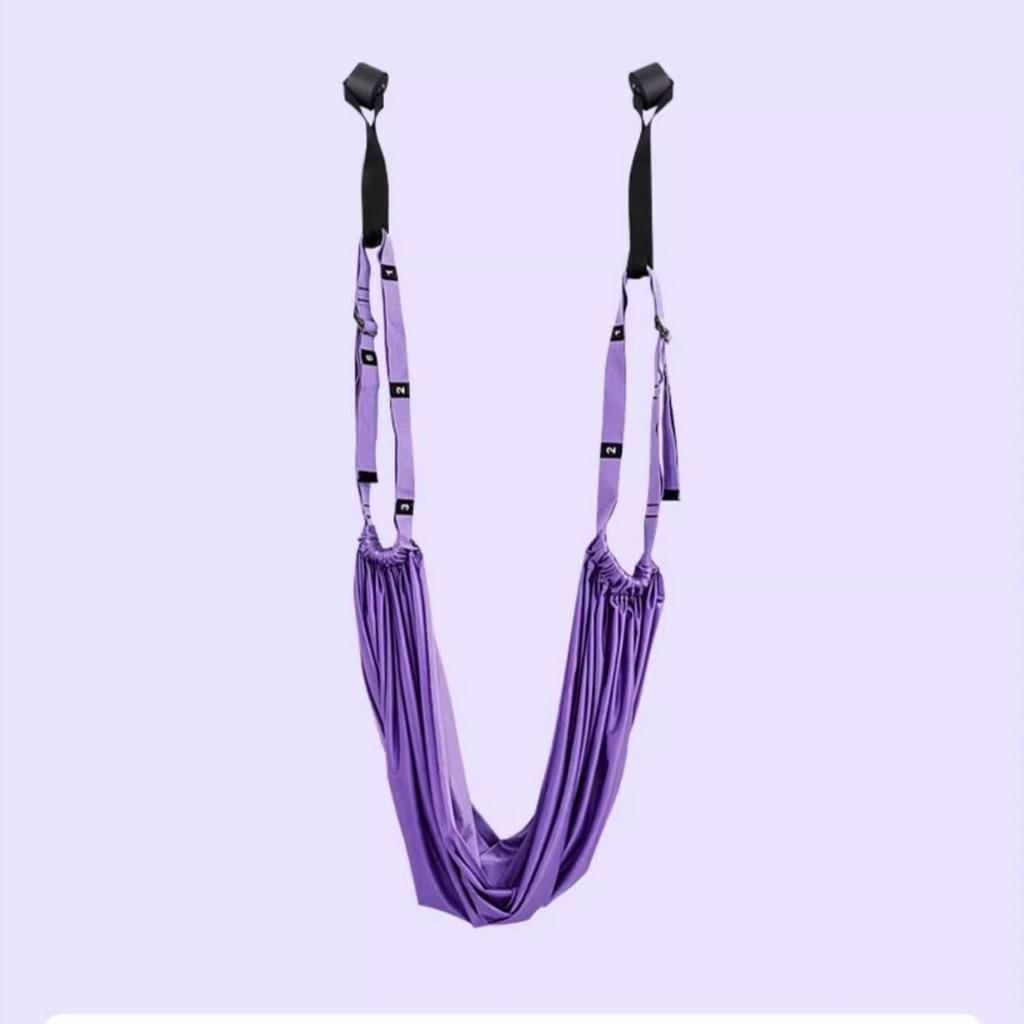 1 Stück Aerial Yoga Hängeseil für den Heimgebrauch, Ausrüstung für Spagat-, Handstand- und Rückbeugentraining, Tür-Dehnband, Elastisches Band