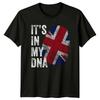 Je to v mé DNA Vlajka Spojeného království Pánské tričko Dámské tričko Grafický Unisex top
